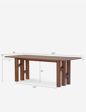 Bron Dining Table : Brown