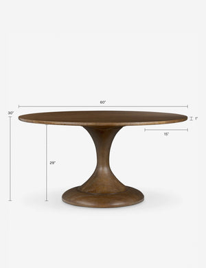 Eastman Round Dining Table by Amber Lewis x Four Hands : Sienna Oak / 48