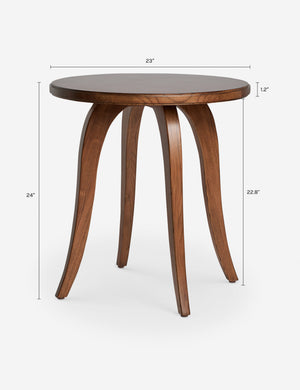Fiore Round Side Table by Heidi Caillier : Carob