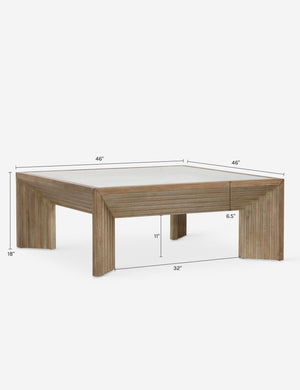 Pender Square Coffee Table : Natural