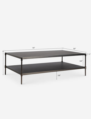Open Box: Rowan Coffee Table, Dark Bronze by Heidi Caillier