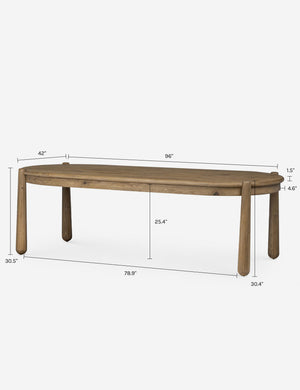 Salvador Oval Dining Table by Amber Lewis x Four Hands : Aged Smoked Oak
