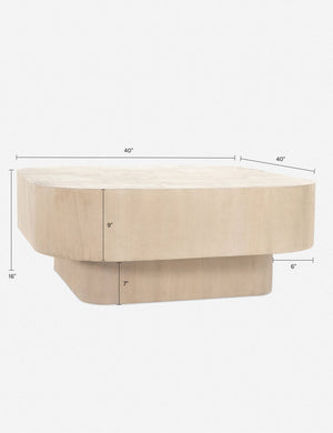 Sunako Coffee Table : Brown Burl