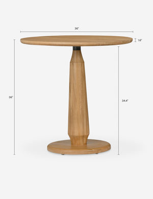 Tellier Round Counter Table : Natural