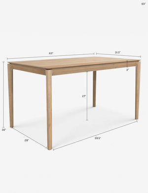 Temple Dining Table : Black Oak / 86.5