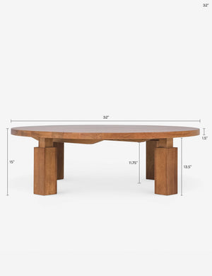 Wolo Round Coffee Table by Sun at Six : Cocoa / 32