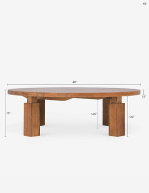 Wolo Round Coffee Table by Sun at Six : Cocoa / 32