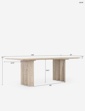 Zafal Dining Table by Sun at Six : Sienna / 84