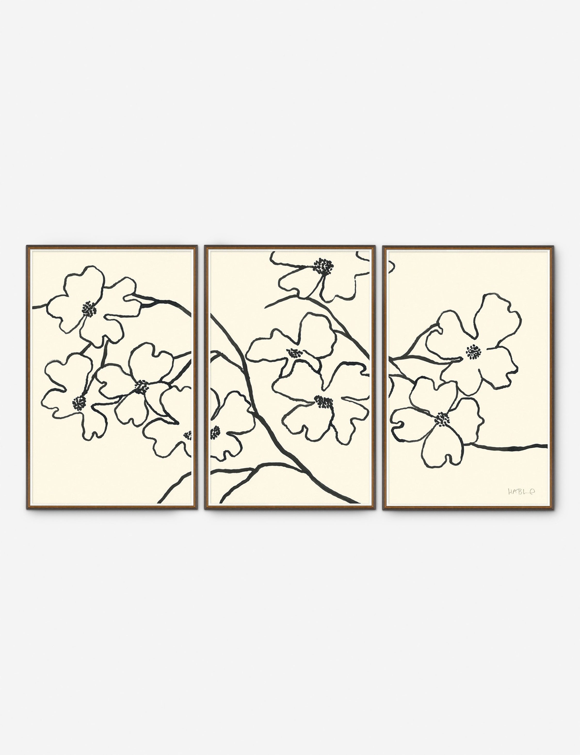 Dogwood Wall Art by Susan Hable (Set of 3)