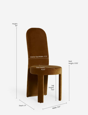 Open Box: Halbrook Dining Chair (Set of 2), Sienna Velvet by Sarah Sherman Samuel : Default Title