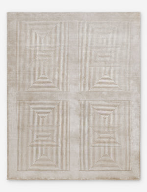 Halden handwoven carved design rug.