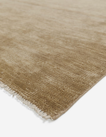 Heritage Hand-Knotted Wool Rug Swatch, Moss Gray