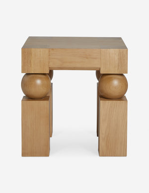 Kent sculptural modern square side table.