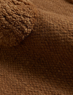 Kohta Flatweave Wool Rug Swatch by Sarah Sherman Samuel, Camel