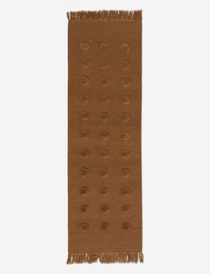 Kohta Flatweave Wool Rug Swatch by Sarah Sherman Samuel, Camel