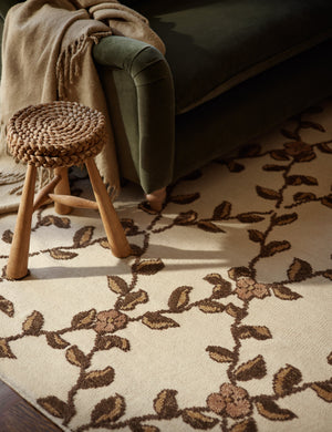 Tillar Hand-Knotted Wool Rug Swatch by Jake Arnold, Rose