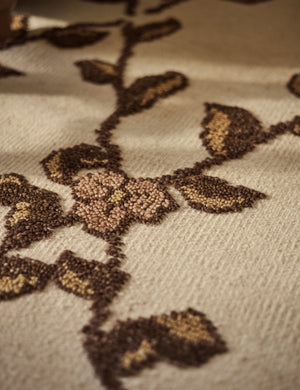 Tillar Hand-Knotted Wool Rug Swatch by Jake Arnold, Rose
