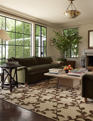 Tillar Hand-Knotted Wool Rug Swatch by Jake Arnold, Rose
