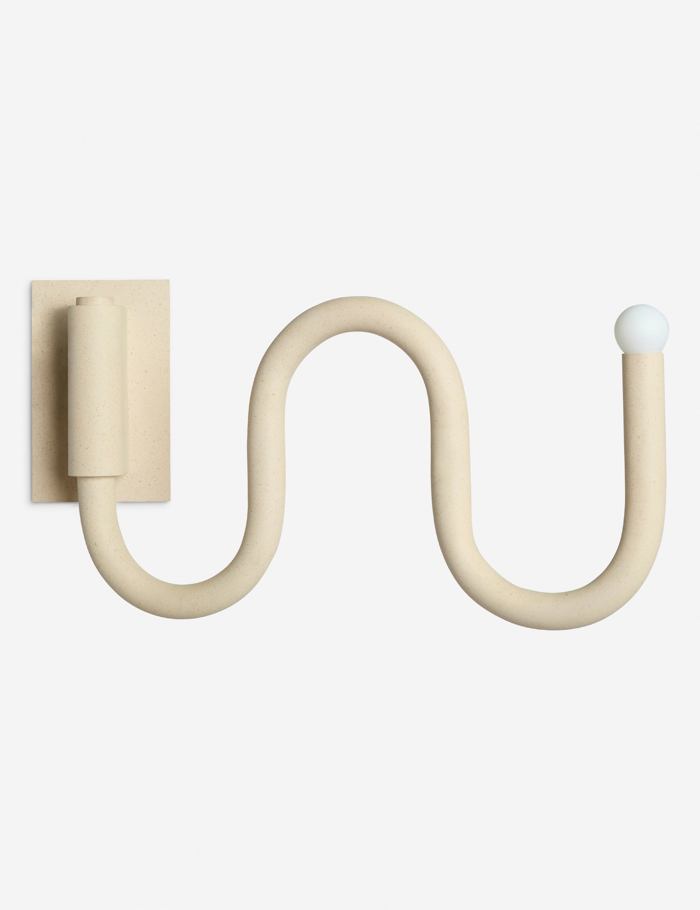 | Noor sculptural, wavy swing arm wall sconce