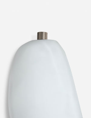 Close up of the Plush Puff sculptural wall sconce light