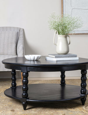 Foxton Round Coffee Table : Black