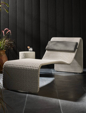 Simi Outdoor Chaise : Light Brown