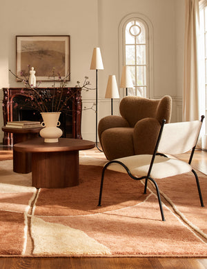 Ovid Swivel Chair by Aimee Song : Rust Classic Velvet