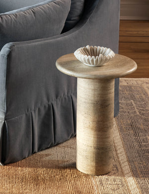 Zaden Marble Catchall : White