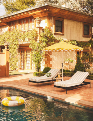 Leni Outdoor Chaise : Oat Sunbrella Play