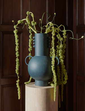 Tosca beaded detailed loop handle ceramic vase by Aimee Song