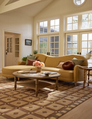 Middleton Chaise Sectional Sofa by Ginny Macdonald : Dusty Rose Performance Cotton Weave / Right-Facing