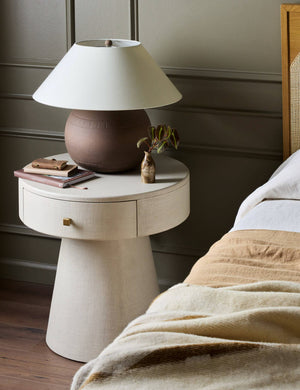 Mazi Nightstand : Ivory