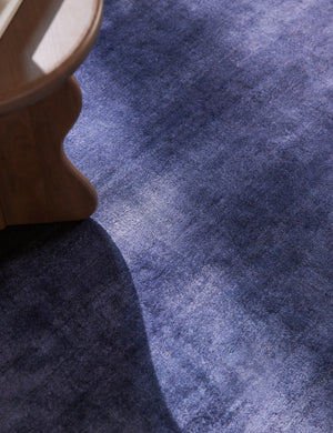 Close up view of the Sutton Solid Color Hand-Loomed Viscose Rug by Aimee Song