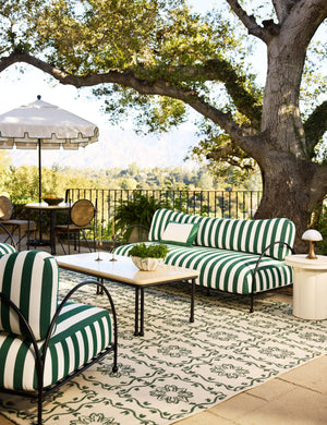 Lanata Outdoor Sofa : Green Stripe