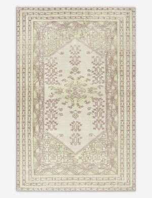 Vintage Turkish Hand-Knotted Wool Rug No. 421, 4'8