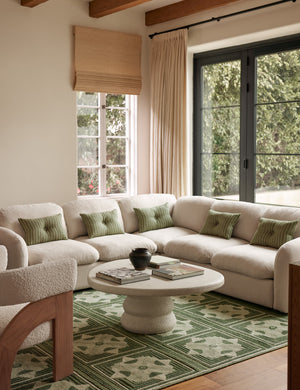 Neve Corner Sectional Sofa by Aimee Song : Brown Luxe Boucle / 127