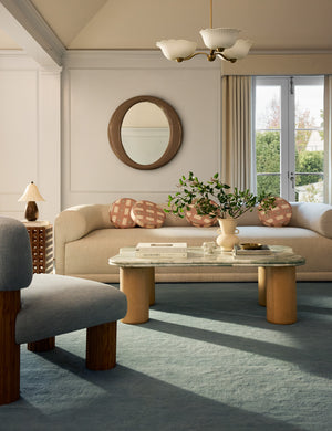 Carson Sofa : Ivory Modern Boucle / 103