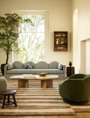 Bernadette Sofa by Sarah Sherman Samuel : Apricot Mini Corduroy / 84.5
