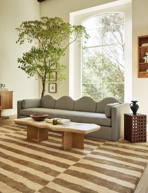 Bernadette Sofa by Sarah Sherman Samuel : Apricot Mini Corduroy / 84.5