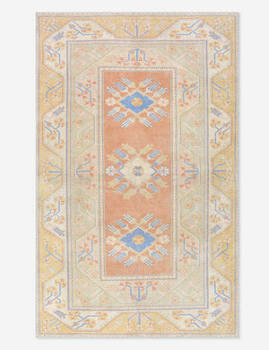 Vintage Turkish Hand-Knotted Wool Rug No. 466, 5' x 8' 2