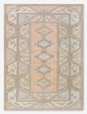Vintage Turkish Hand-Knotted Wool Rug No. 468, 6' 5