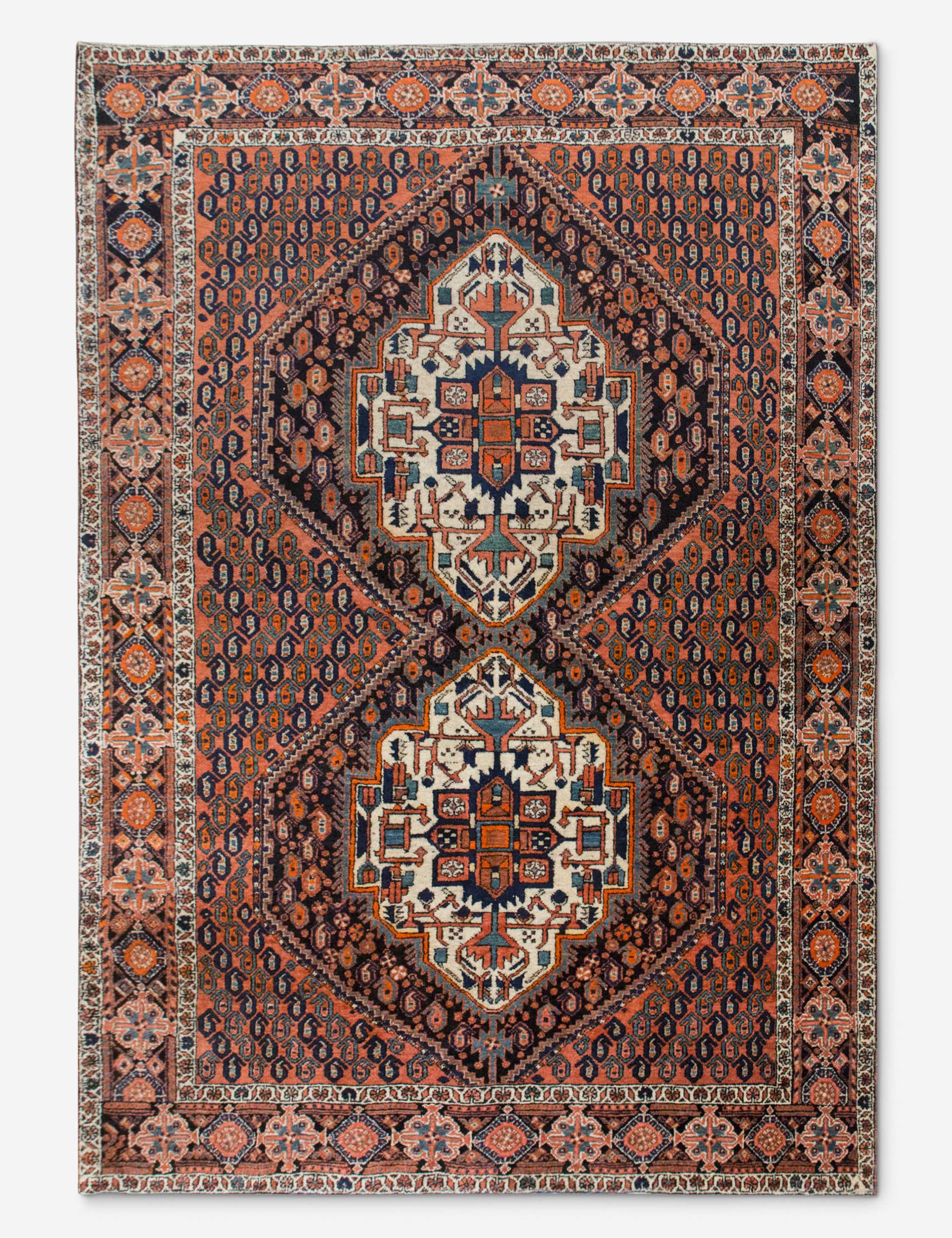 Vintage Turkish Hand-Knotted Wool Rug No. 534, 4'7" x 6'5"