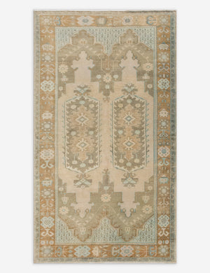 Vintage Turkish Hand-Knotted Wool Rug No. 550, 4'10