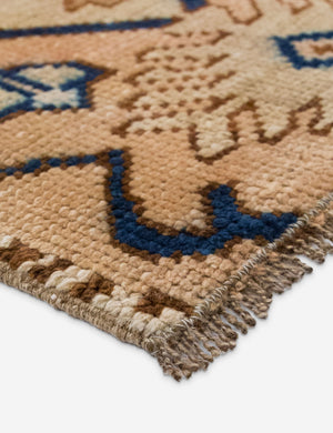Vintage Turkish Hand-Knotted Wool Mini Rug No. 310, 1'5