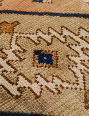 Vintage Turkish Hand-Knotted Wool Mini Rug No. 310, 1'5