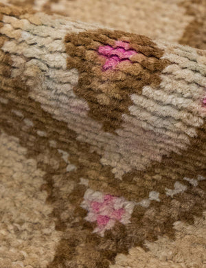 Vintage Turkish Hand-Knotted Wool Mini Rug No. 311, 1'5