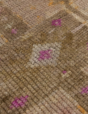 Vintage Turkish Hand-Knotted Wool Mini Rug No. 315, 1'6