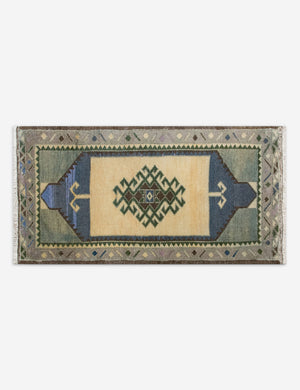 Vintage Turkish Hand-Knotted Wool Mini Rug No. 316, 1'6