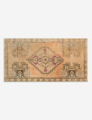 Vintage Turkish Hand-Knotted Wool Mini Rug No. 317, 1'6