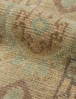 Vintage Turkish Hand-Knotted Wool Mini Rug No. 322, 1'2